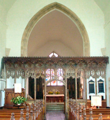 The Chancel in Bramfield Church